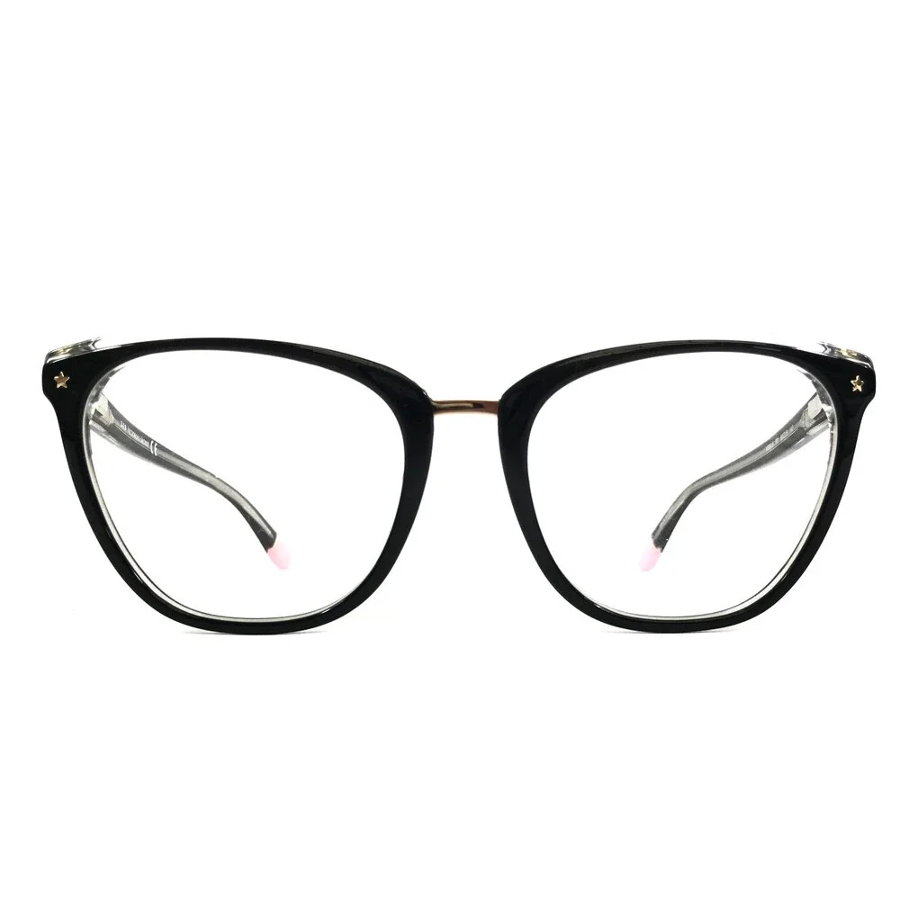Victoria's Secret Eyeglasses Frames VS5016 001 Black on Clear Cat Eye 54-19-140